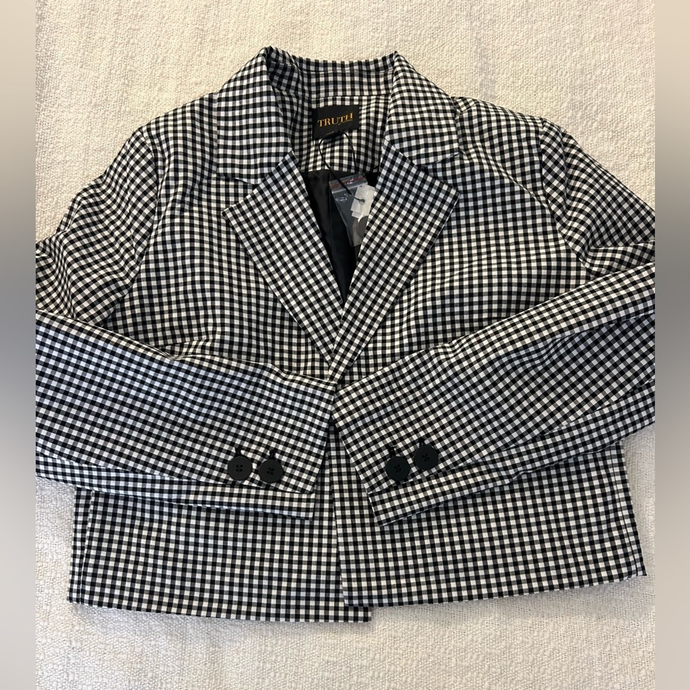 TRUTH Black and White Checkered Jacket